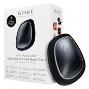 GESKE Sonic Warm and Cool Mask 9 in 1 - Aparat Sonic Pentru Masaj Facial cu tehnologie de racire profunda Cryo Deep Cooling Revitalizing si tehnologie de incalzire profunda Pore-Opening Deep Warming - Black