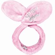 GLOV Spa Line Bentita cosmetica Bunny Ears Roz - Confort si suport elastic pentru demachiere usoara si rutina beauty relaxanta