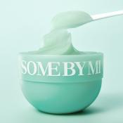 SOME BY MI Spirulina PDRN Soothing Sherbet Mask - masca de fata formulata cu spirulina si PHA, care contribuie la calmarea pielii incalzite si predispusa la roseata si la metinerea confortului cutanat - 1 gr x 10 buc