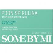 SOME BY MI Spirulina PDRN Soothing Sherbet Mask - masca de fata formulata cu spirulina si PHA, care contribuie la calmarea pielii incalzite si predispusa la roseata si la metinerea confortului cutanat - 1 gr x 10 buc
