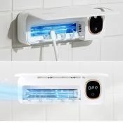 AQUAPICK AQ-95 Sterilizator Igienizant pentru Periute de Dinti, Lame de Ras - Sterilizare UV-C, Uscare Rapida si Protectie Antibacteriana, 4000mAh