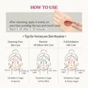 SKINFOOD Strawberry Sugar Masca exfolianta cu extract de capsuni - Curatare pori si luminozitate ten, 120 gr