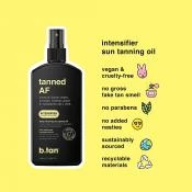 B.tan Tanned AF Ulei Spray Autobronzant Intens - Accelerare Bronzare si Hidratare Profunda cu 7 Uleiuri Naturale, 236 ml