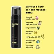 B.tan Tanned AF – Spumă autobronzantă ultra-întunecată, 200 ml
