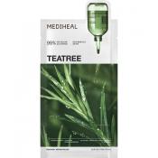MEDIHEAL Teatree Essential Sheet Mask Calming Moisture - masca de fata tip servetel imbibata cu esenta formulata cu arbore de ceai si 4-terpineol, care contribuie la calmarea pielii si la metinerea hidratarii - 24 ml