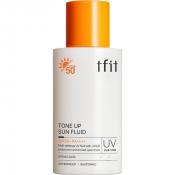 TFIT Tone Up Sun Fluid – Cremă de Față cu Protecție Solară SPF50+ PA++++, 50 ml | Formula imbogatita cu calamina, exctract de mar Redlove si niacinamida