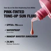 TFIT Collection Tone Up Sun Fluid Renew- Protectie UV SPF50+ PA++++, Luminozitate si Uniformizare, 50 ml