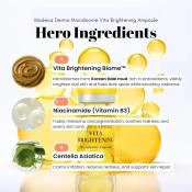 MADECA DERMA Vita Brightening Ampoule ser de fata - luminozitate si hidratare, 7 ml x 5 buc