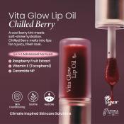 AXIS-Y Vita Glow Lip Oil - ulei de buze formulat cu extract de zmeura si vitamina E, care contribuie la mentinerea hidratarii si la mentinerea confortului zilnic - Chilled Berry