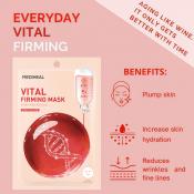 MEDIHEAL Vital Firming Sheet Mask - masca de fata tip servetel formulata cu colagen hidroloizat si adenozina, care contribuie la imbunatatirea aspectului liniilor fine si la mentinerea unui aspect mai plin si mai hidratat al tenului - 20 ml