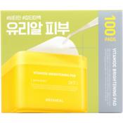 MEDIHEAL Vitamide Brightening Pad - toner de fata formulat cu niacinamida si apa de catina, care contribuie la iluminarea tenului si la uniformizarea aspectului pielii - 100 buc