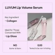 LUVUM Volume Lip Serum Ser de Buze Volumizant - Efect de volum instantaneu si hidratare intensa, 4 ml