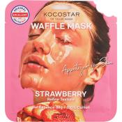 KOCOSTAR Waffle Mask Strawberry – Mască de Față Gel Essence cu Extract de Căpșune, 38 gr | Hidratare și Revitalizare