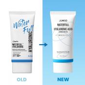 JUMISO Waterfull Hyaluronic Acid Sunscreen SPF 50+ PA++++ - crema de fata formulata cu acid hialuronic si niacinamida, care contribuie la hidratarea pielii si la metinerea confortului cutanat - 50 ml
