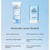 JUMISO Waterfull Hyaluronic Acid Sunscreen SPF 50+ PA++++ - crema de fata formulata cu acid hialuronic si niacinamida, care contribuie la hidratarea pielii si la metinerea confortului cutanat - 50 ml