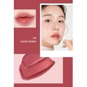 TIRTIR Waterism Glow Tint Nuantator pentru buze 03 Sand Mond - Hidratare Intensa, Stralucire Glossy si Culoare Rezistenta, 4 gr