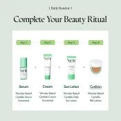 Purito Wonder Releaf Centella BB Cushion SPF30 PA+++ 21 Light Beige – Cremă Colorantă Compactă cu Centella Asiatică, 2 x 15g (Cushion + Refill)