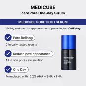 Medicube Zero Pore One Day – Ser de Față, 30 ml | Reducerea Poriilor și Controlul Sebumului