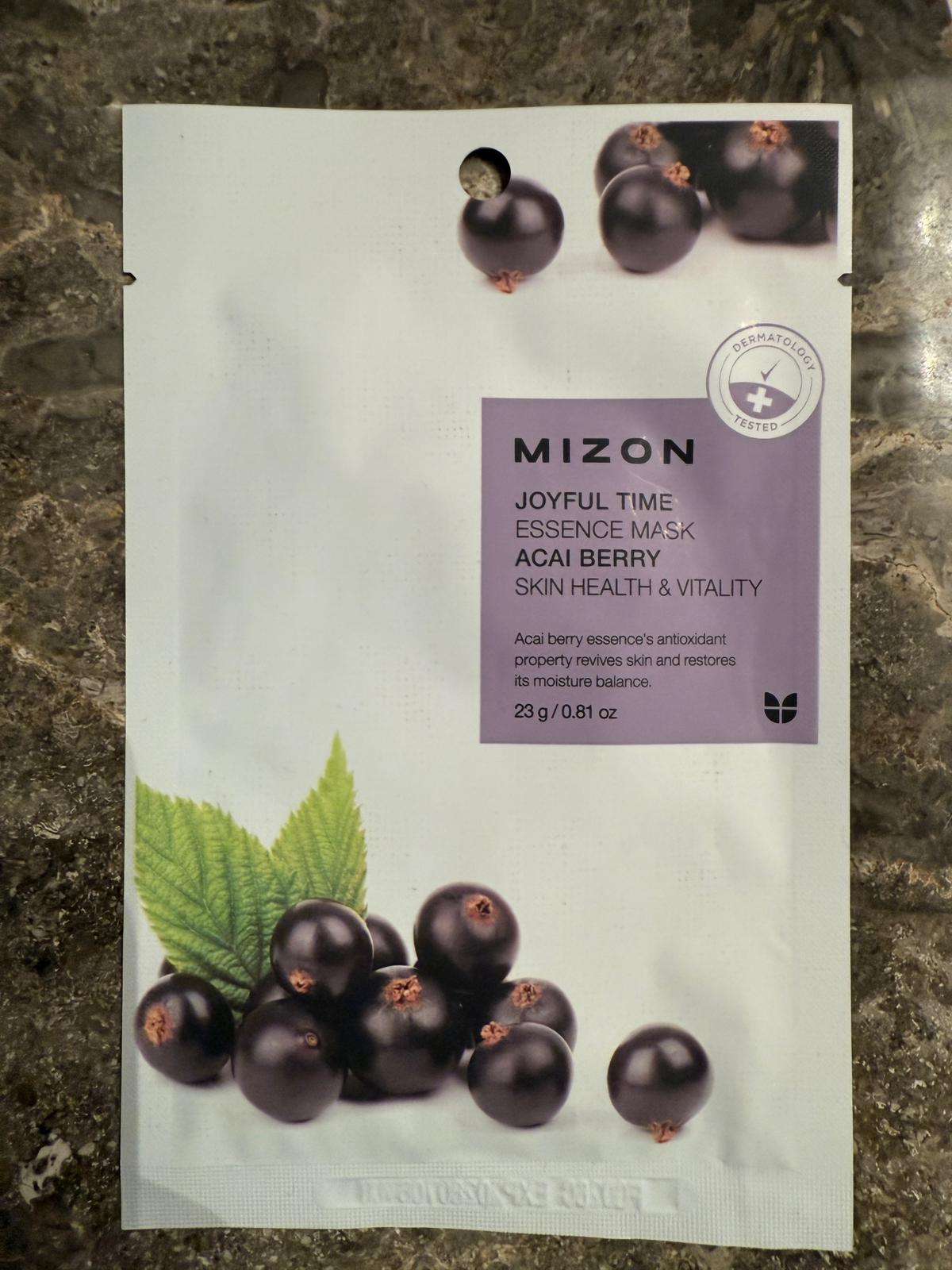 MIZON Joyful Time Essence Mask Acai Berry Masca de fata revitalizanta 23 gr