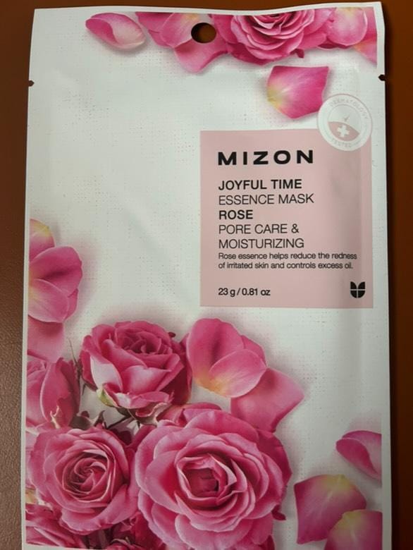 MIZON Joyful Time Essence Mask Rose Masca de fata 23 gr