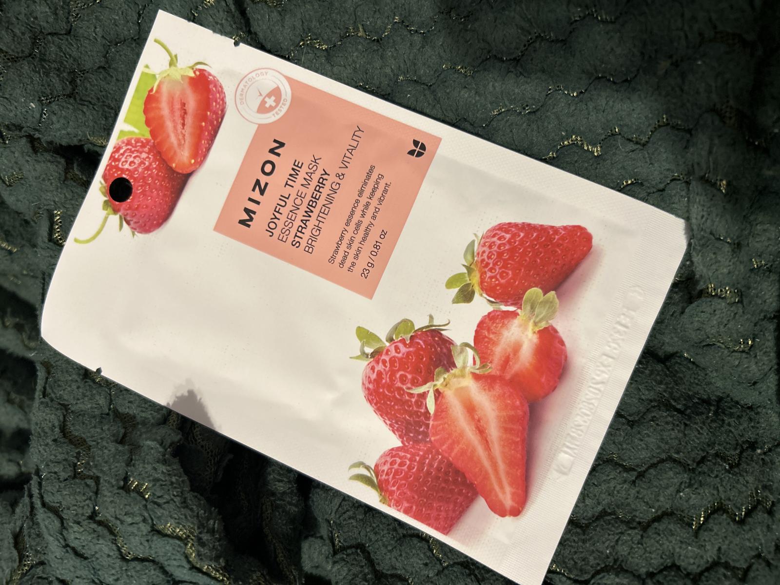 MIZON Joyful Time Essence Mask Strawberry Masca de fata 23 gr