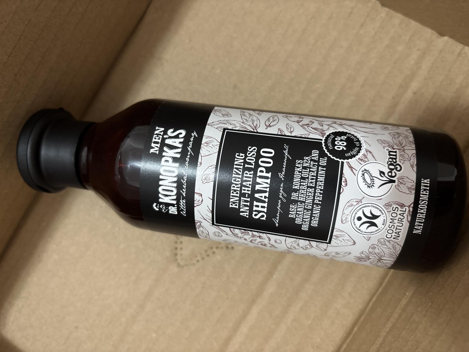 DR. KONOPKA'S LITTLE HERBAL COMPANY Men Shampoo Sampon energizant impotriva caderii parului 280 ml