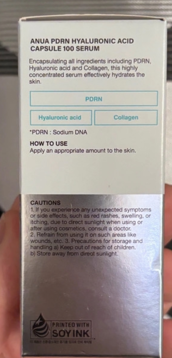 ANUA PDRN Hyaluronic Acid Capsule 100 Ser de fata 30 ml