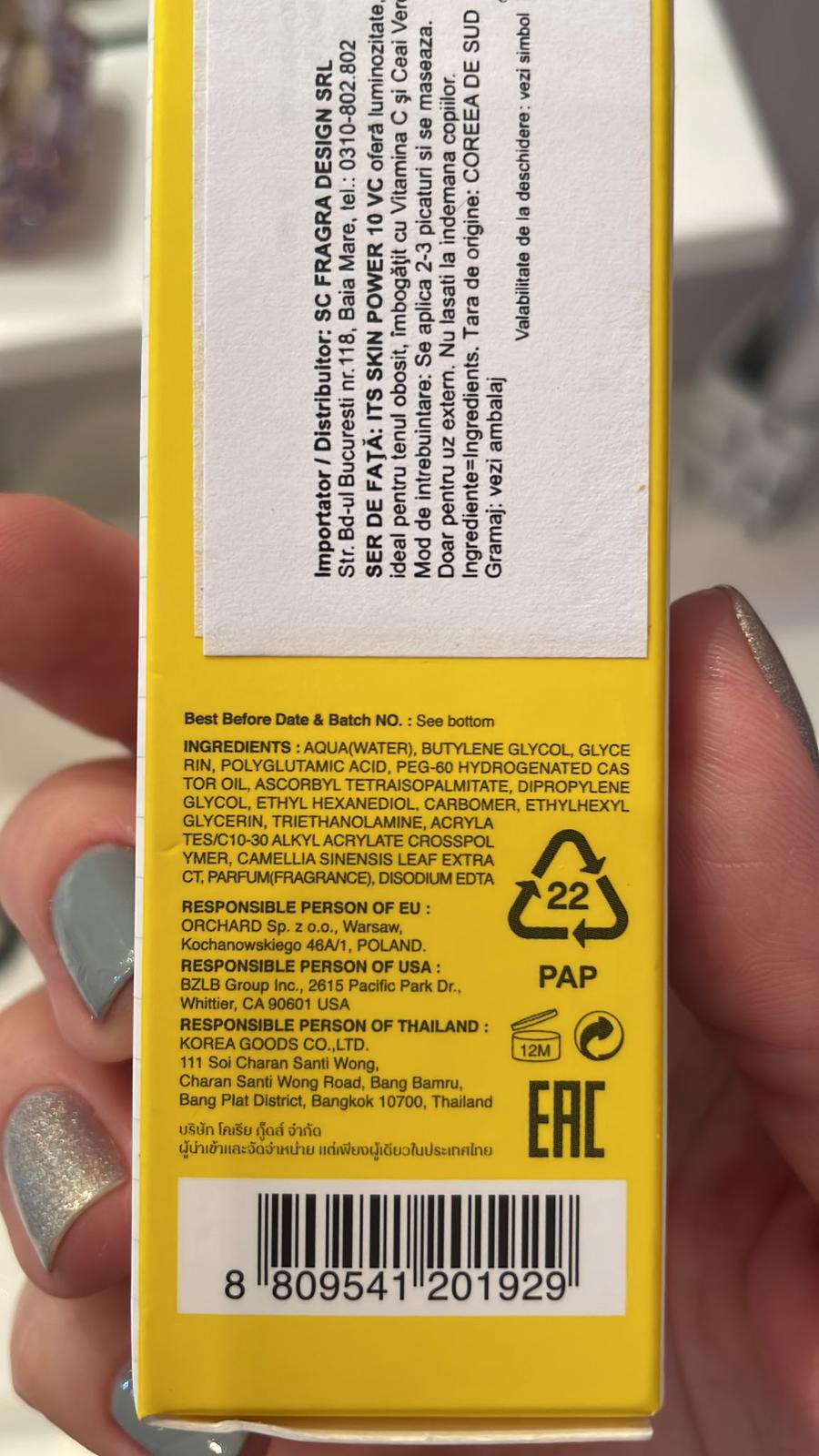 IT'S SKIN Power 10 Formula Ser de fata VC effector pentru tonifiere Box 30 ml