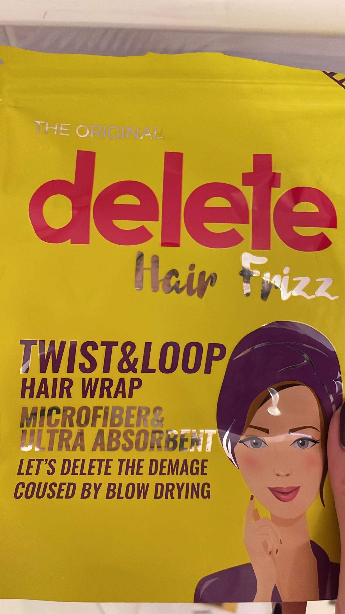 DELETE MAKEUP The Original Prosop pentru par din microfibra, ultra absorbant