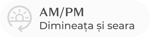 AM PM dimineata si seara